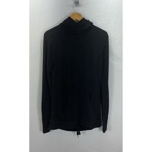 Lululemon Sweet Savasana Hoodie Sweater Size M Dark Gray Cashmere Blend Pocket